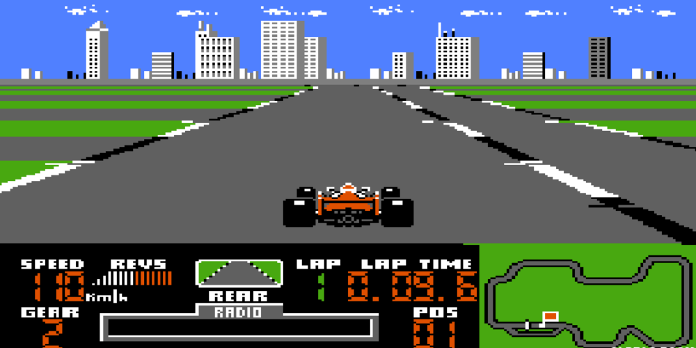 8 bit race game