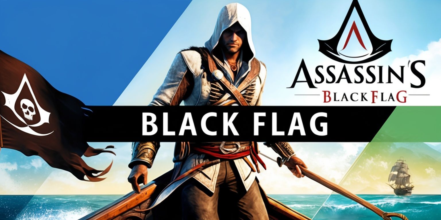 A highly detailed illustration of the Assassin's Creed Black Flag Resynced game, featuring a central figure of Edward Kenway, the main character, with a determined expression, wearing his iconic assassin outfit, standing on the bow of his ship, the Jackdaw, set against a vibrant Caribbean sea and sky backdrop, with the pirate flag waving in the wind, incorporating a mix of realistic and stylized elements, with bold lines, and a color palette that reflects the warm tones of the tropical environment, including shades of blue, green, and golden brown, with the game's logo, a stylized letter A, prominently displayed in a modern, sleek font, in a metallic silver color, at the top of the image.